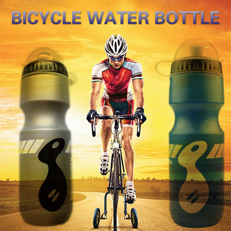750ML Mountain Bike Bicycle Cycling Water Drink Bottle Outdoor Sports Plastic Portable Kettle Water Bottle Drinkware