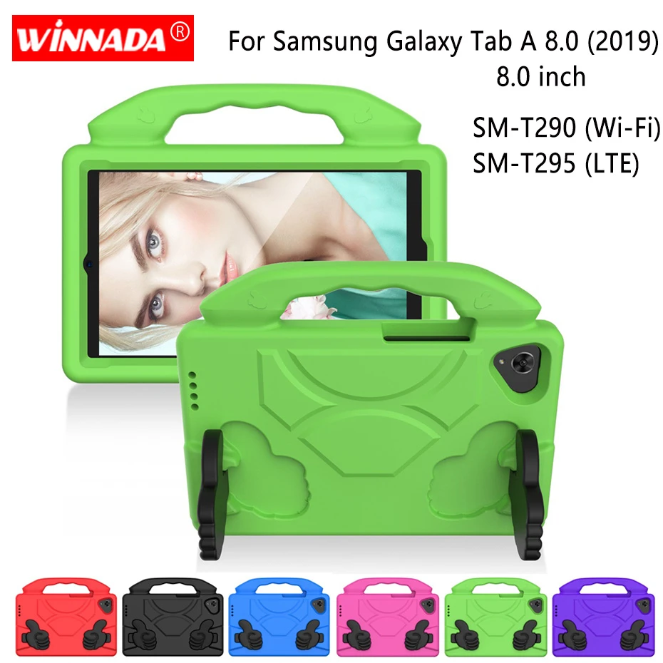 For Samsung SM-T290 case 8.0 inch T290 T295 EVA shockproof tablet Stand Coque Cover for Samsung Galaxy Tab A 8.0 (2019) SM-T295