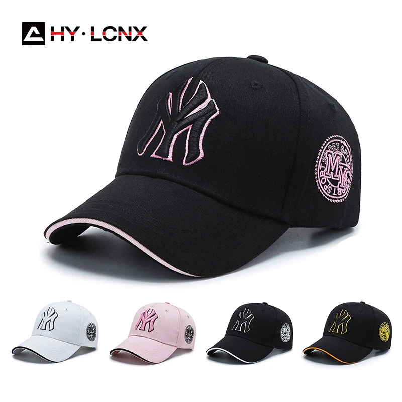 Korean New Women Fashion Sports My Letter Embroidery Sun Cap Summer Men Outdoor Leisure Cotton Breathable Cap