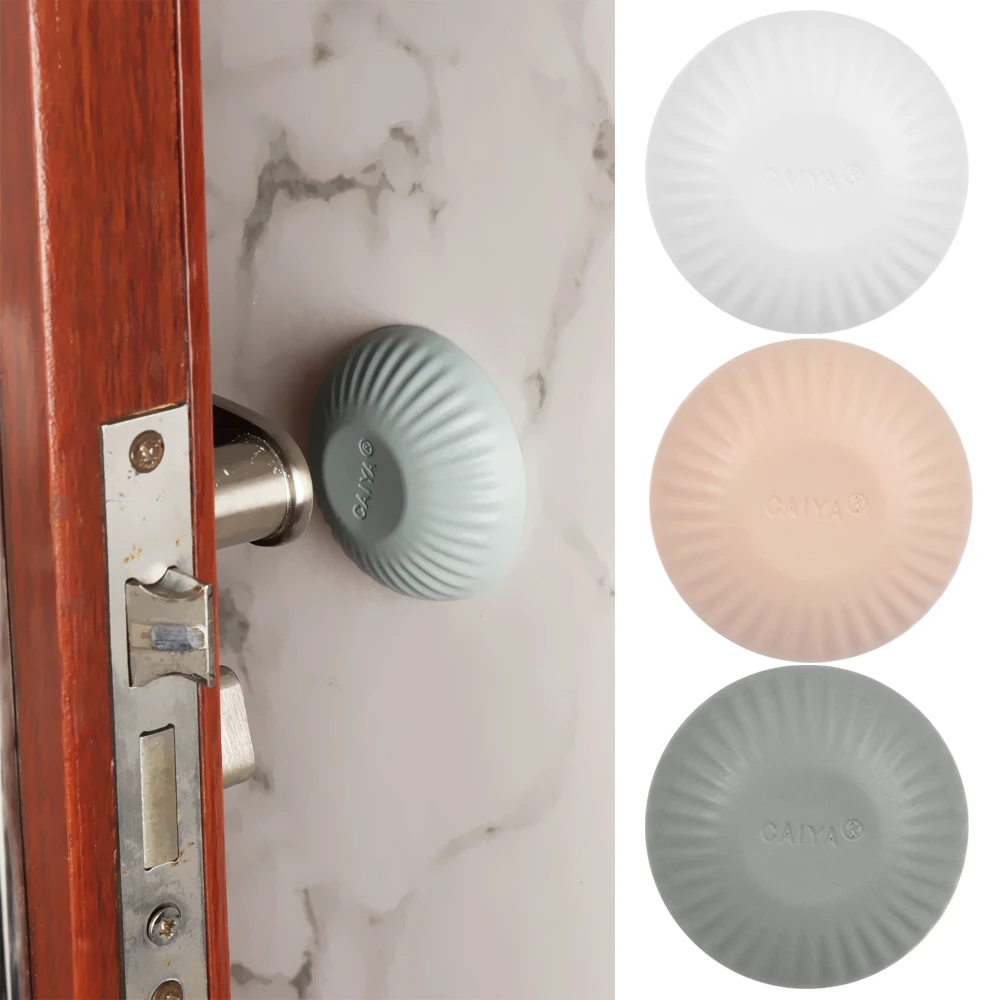 Self Adhesive Thicken Door stopper Door Knob Wall Protector Buffer Sticker Shockproof Crash Pad Silicone Door Handle Stopper