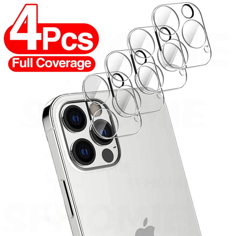 4PCS Camera Lens Tempered Glass For iPhone 11 12 13 Pro Max XS Max X XS XR Screen Protector On For iPhone 12 11 13 Camera Glass