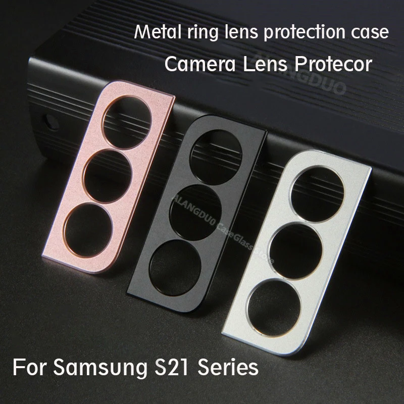 For Samsung Galaxy S21 Plus Ultra Case Camera Screen Protectors note 20 ultra s20 fe Metal Case Cover Ring For samsung A52 A72