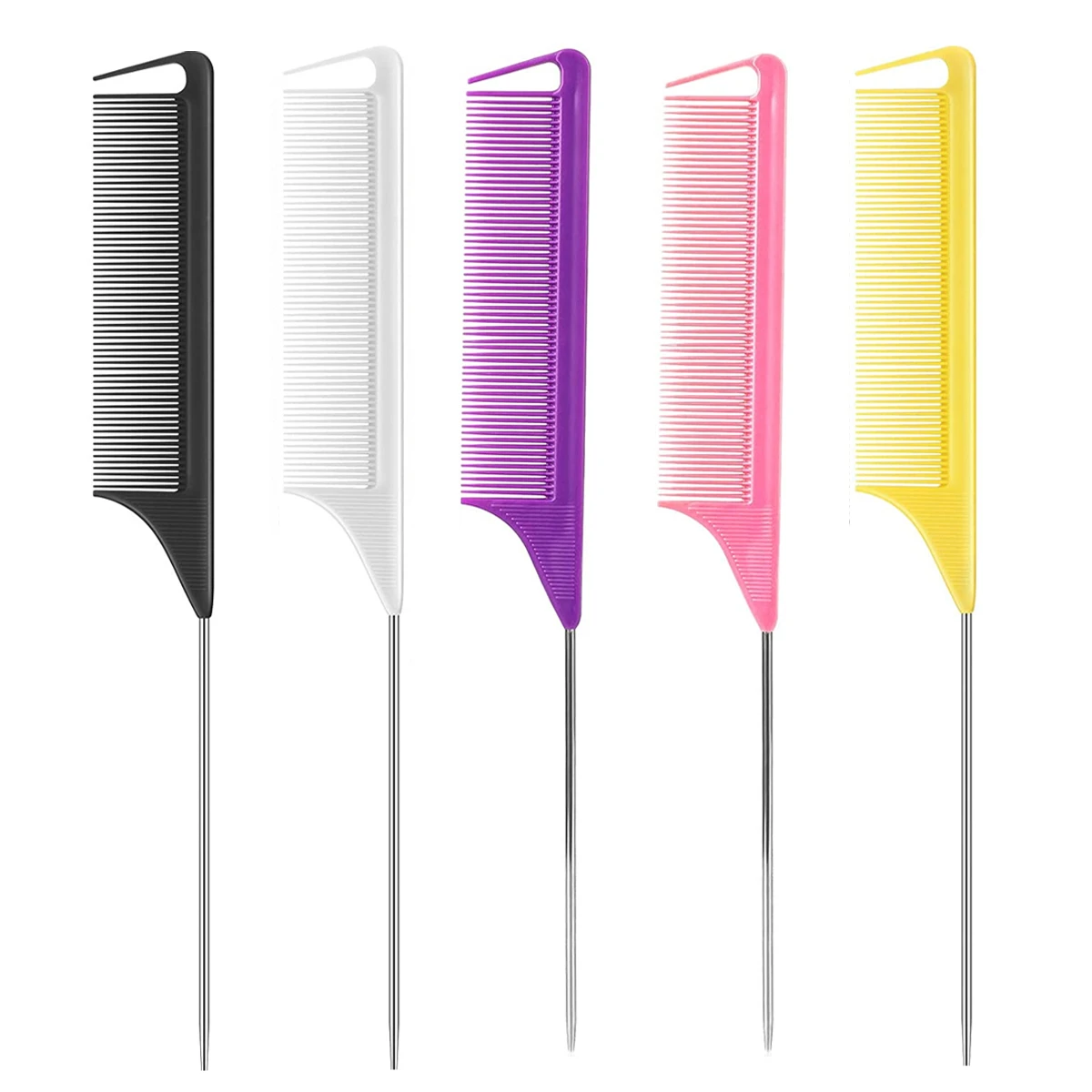 Highlighting hair styling comb Heat Resistant Pin rat tip tail comb Antistatic Separate Parting Hair salon professional Combs