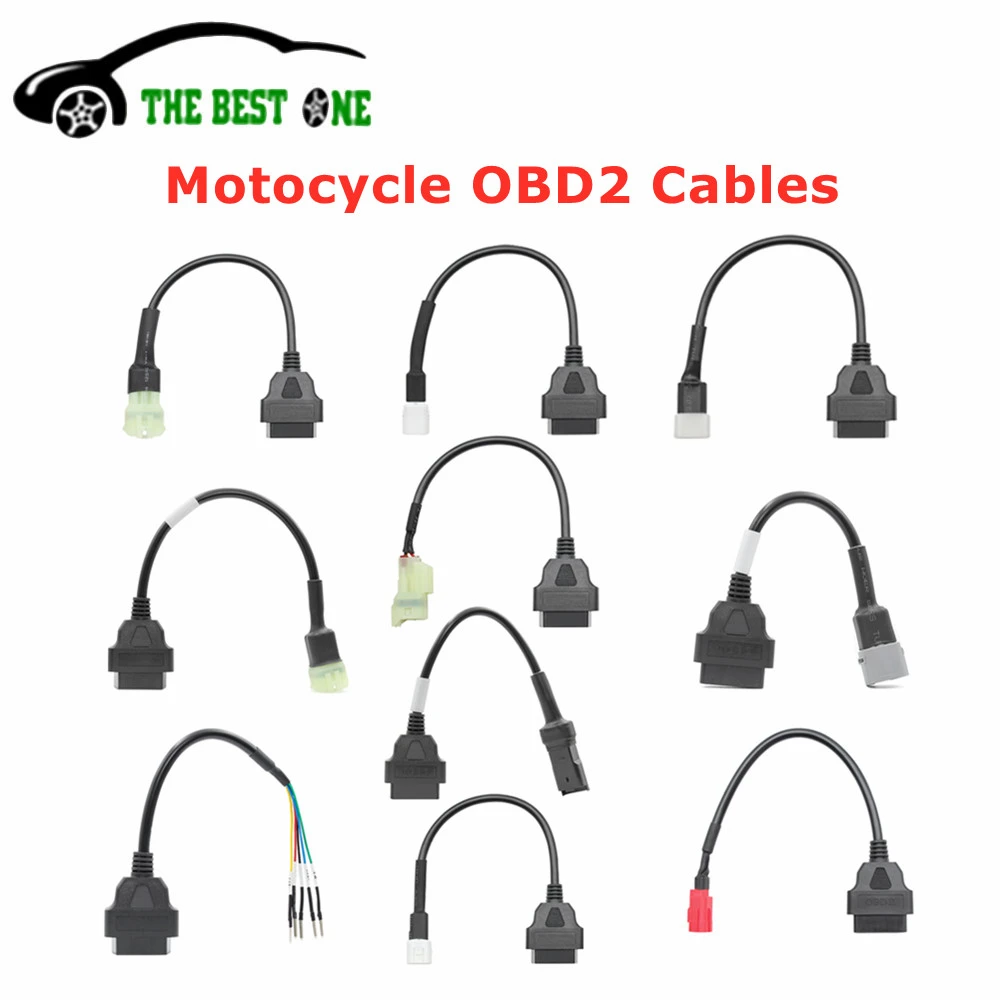 Motobike OBD2 Connector Motorcycle For YAMAHA 3/4Pin For Harley / HONDA 4/6Pin K+CAN Cable Car/Truck/Moto OBD 2 Extension Cable