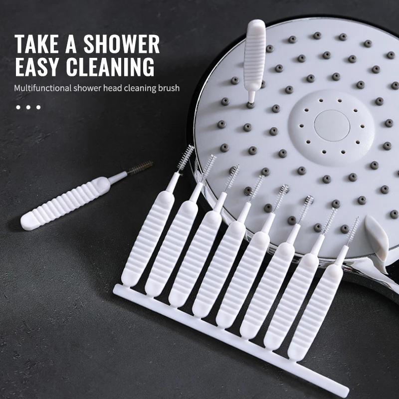 10PCS/set Shower Head Small Brush Bottle Teapot Nozzle Kettle Spout  Pore Gap Brush Set For Household Cleaning Supplies