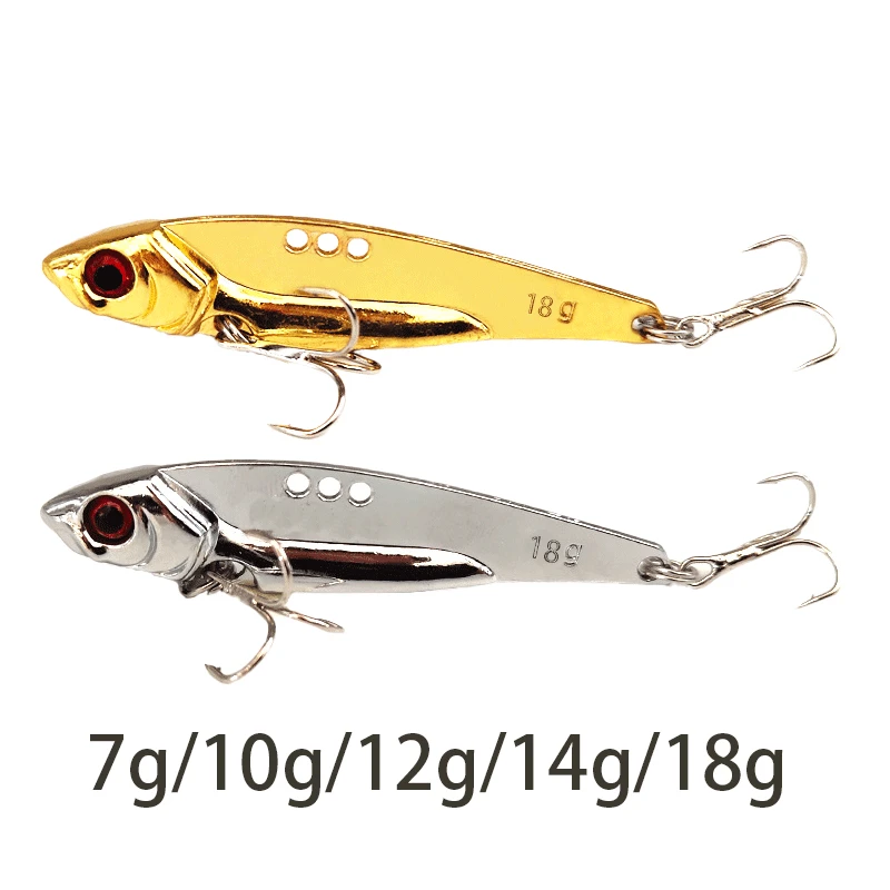 1pc Metal Spinner Spoon Fishing Lures 7/10/12/14/18g Gold Silver Artificial Bait With Feather Treble Hook Trout Pike Bass Tackle