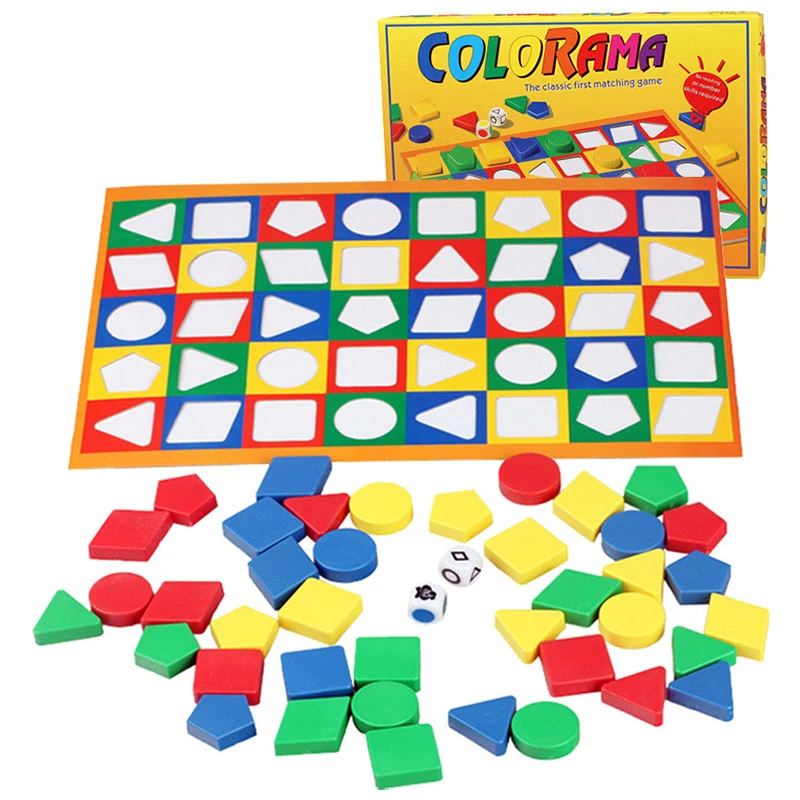 Montessori Shape Color Geometric Chess Sorter Toy Memory Training Color Sensory Memory Chess Educational Toy Sorter For Children