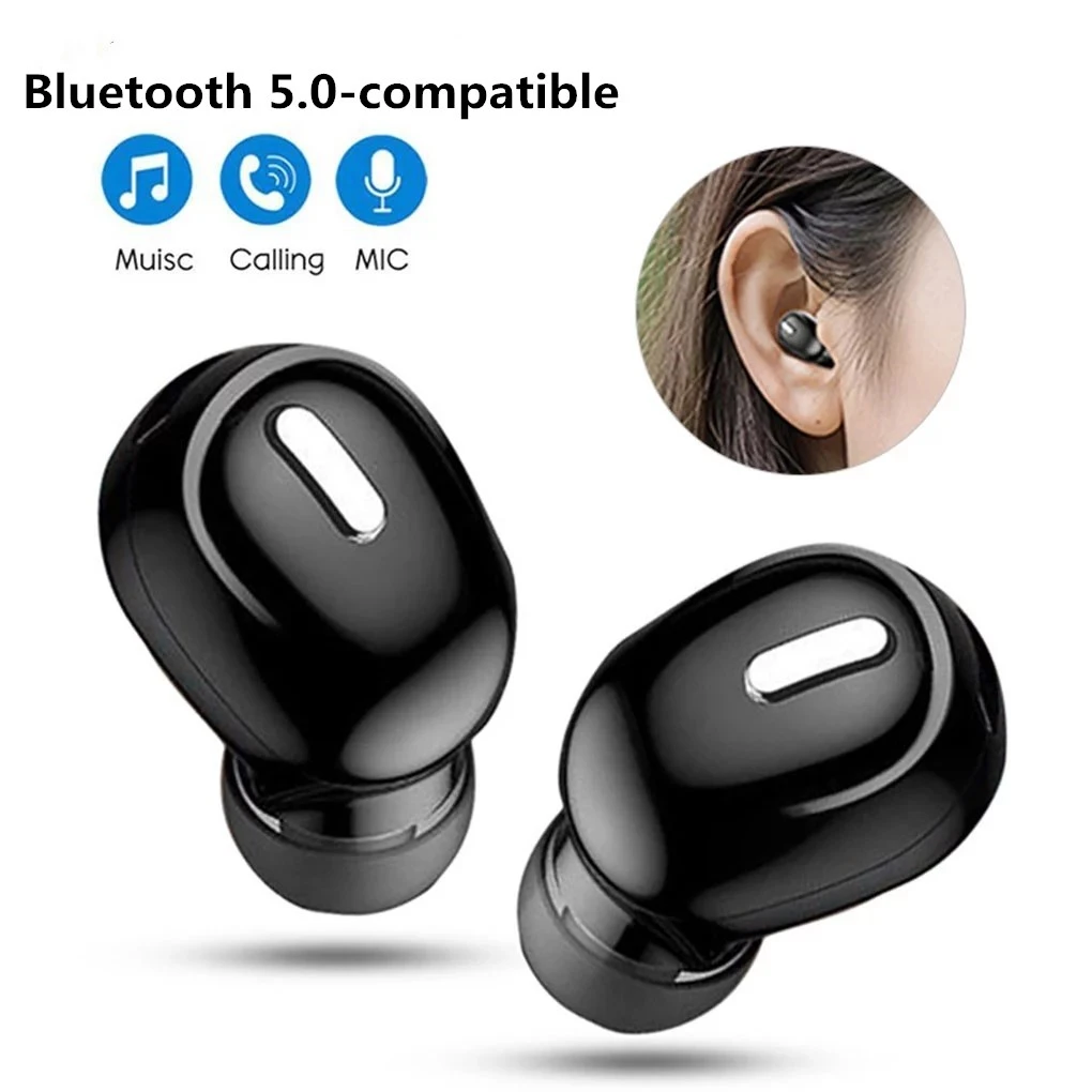 X9 Mini 5.0 Bluetooth Earphone Sport Gaming Headset with Mic Wireless headphones Handsfree Stereo Earbuds For Xiaomi All Phones