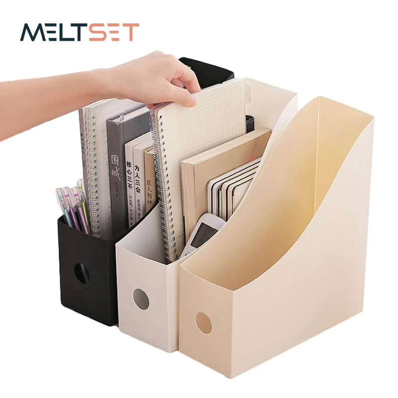 Office Document File Storage Box Folding Desktop Organizer Multi-functional Books Pencil Sundries Storage Box Office Supplies