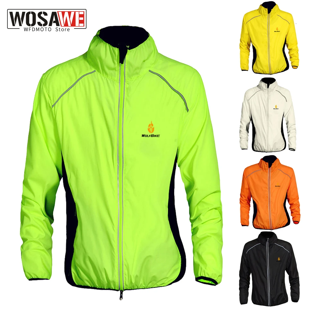 WOSAWE Men Woman Cycling Jackets Windbreaker Motorbike off-road coat waterproof Windproof Riding Outdoor Sport Moto Jacket