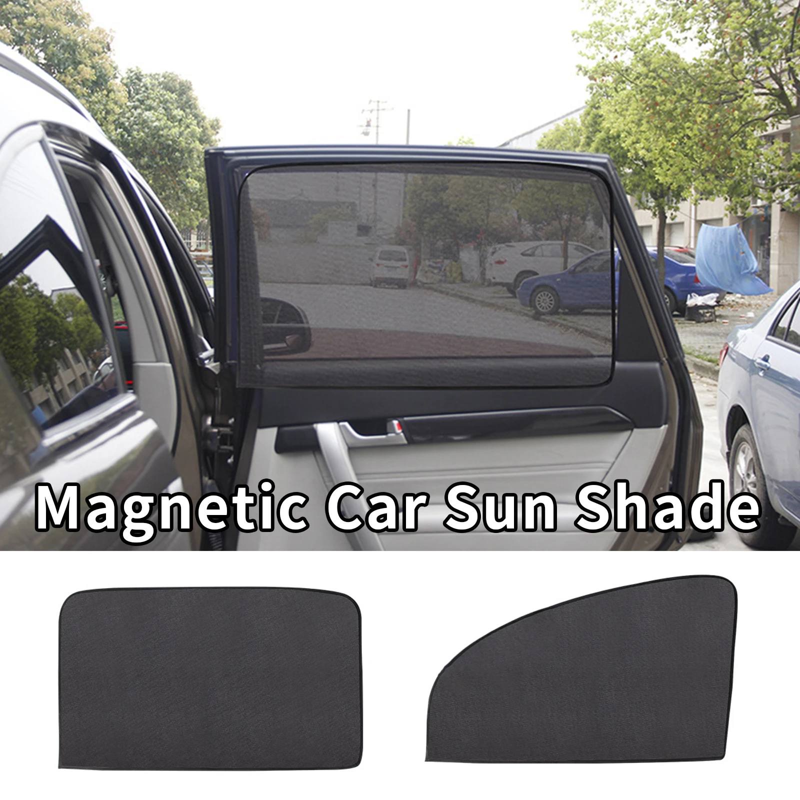 Magnetic Car Sun Shade UV Protection Car Curtain Car Window Sunshade Side Window Mesh Sun Visor Summer Protection Window Film