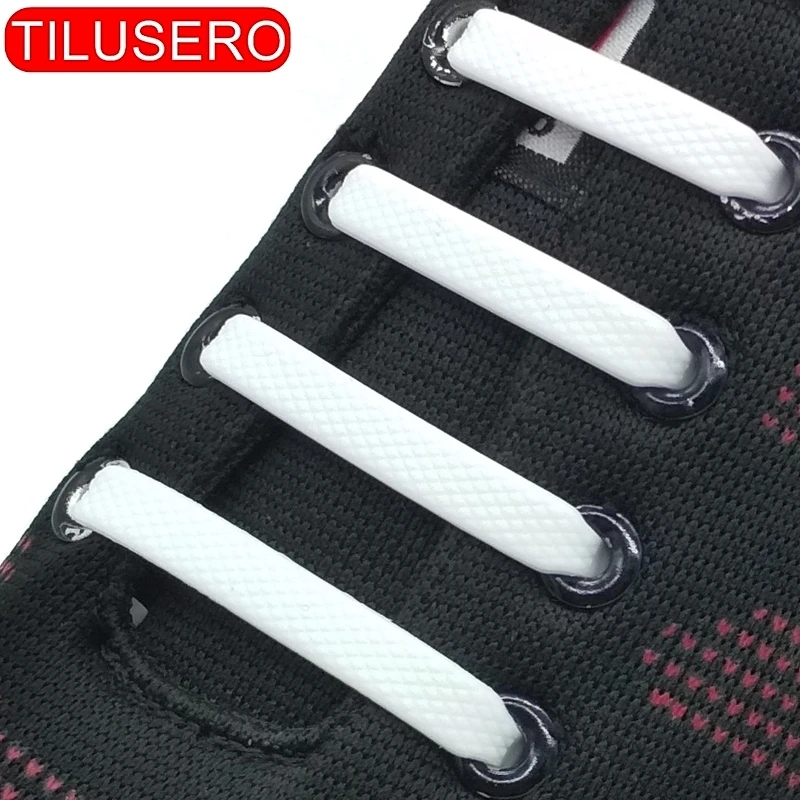 14pcs/Lot Shoes Accessories Elastic Silicone Shoelaces Elastic Shoelace Creative Lazy Silicone Laces No Tie Rubber Lace