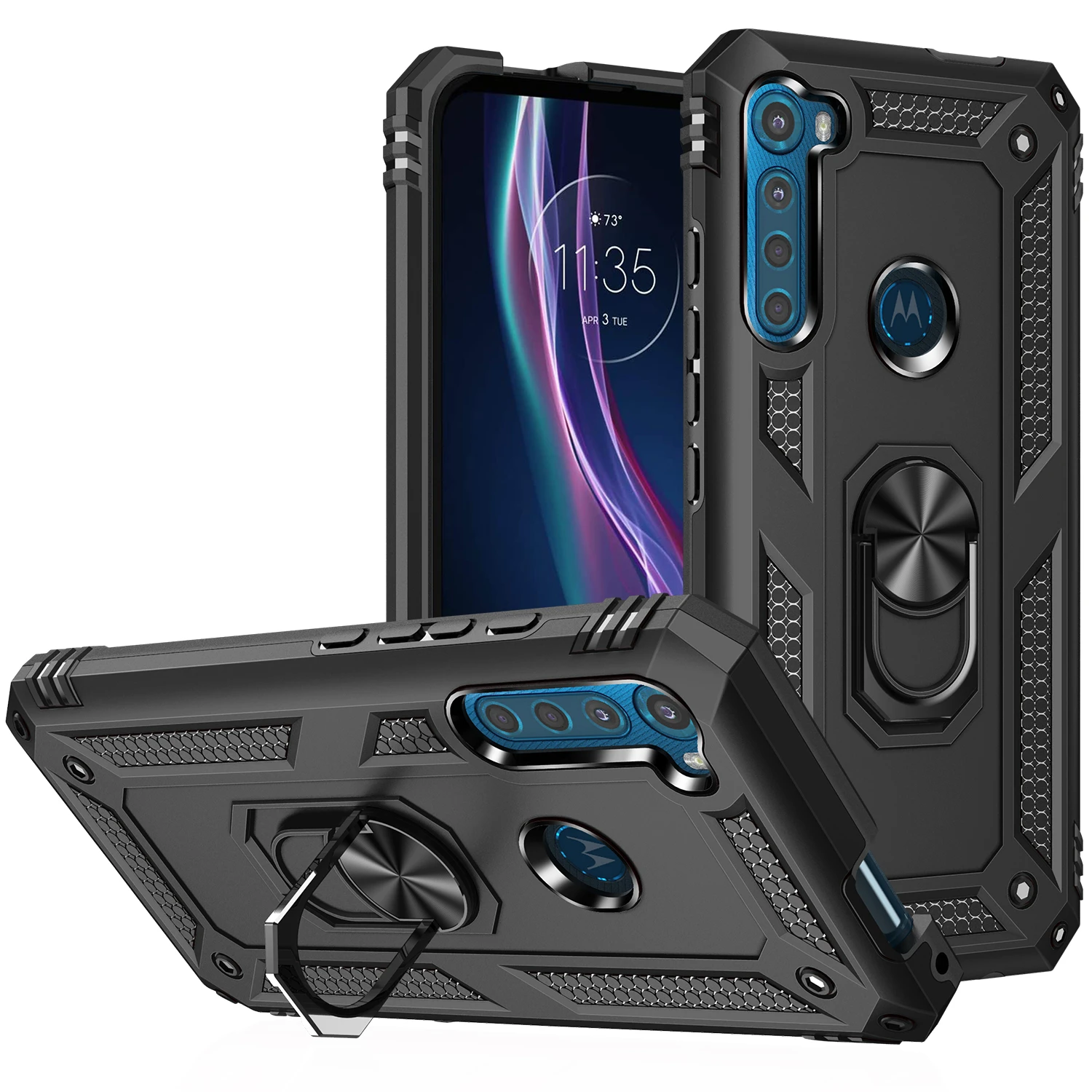 Case for MOTO one Fusion Rugged Shield Armor Soft TPU Shockproof Cover for Motolora One Fushion Plus Fundas Couqe