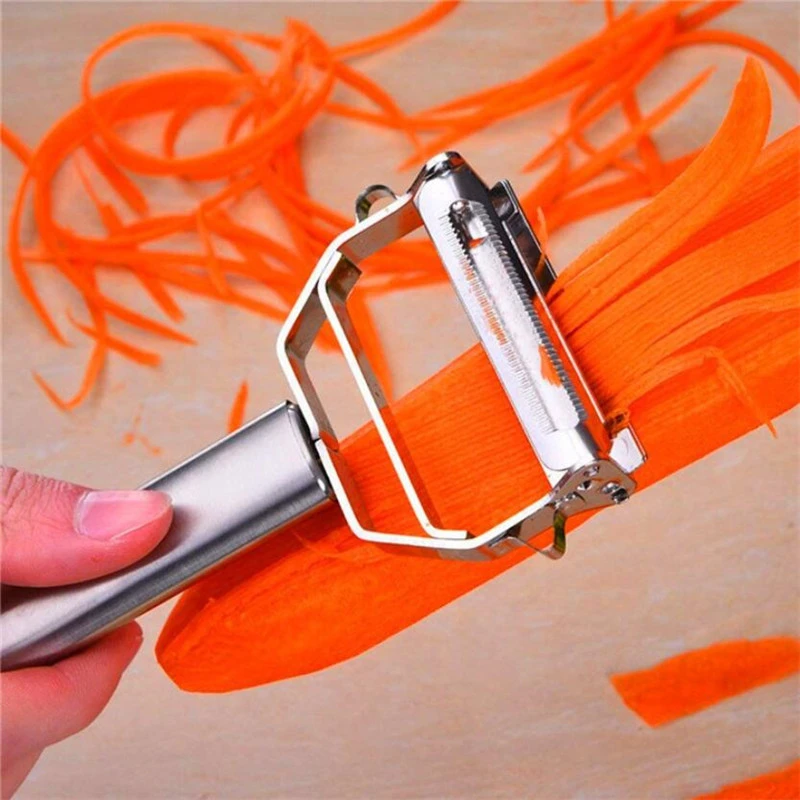 Stainless Steel Multi-function Vegetable Peeler Julienne Cutter Julienne Peeler Potato Carrot Grater Slicer Zester Kitchen Tool