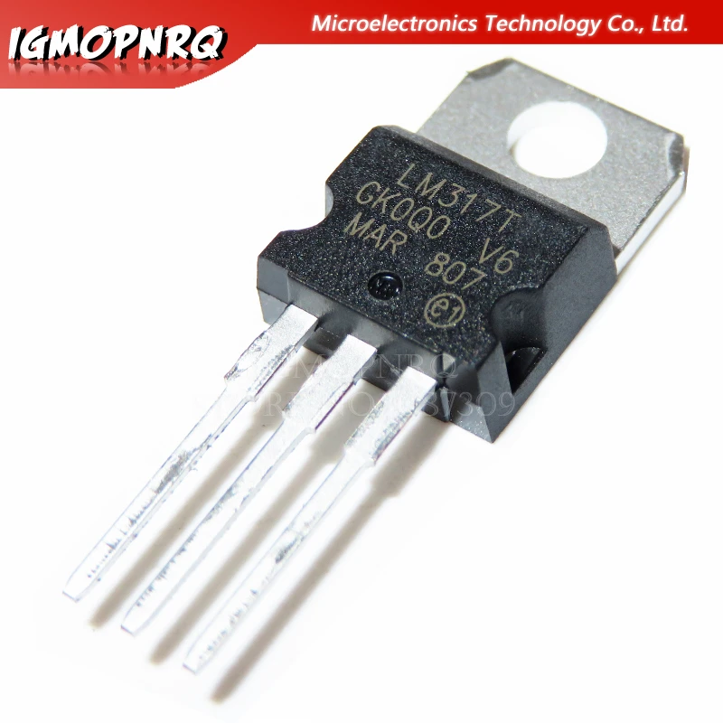 10pcs LM317 LM317T T0-220 adjustable p three-terminal regulator