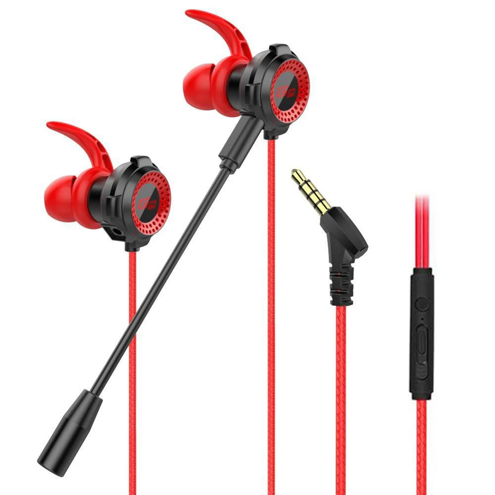 With Built-in Microphone 3.5mm In-Ear Wired Call Earphone Gaming Compu Headsets HiFi Headphones With Stereo Sound Mic For Phone