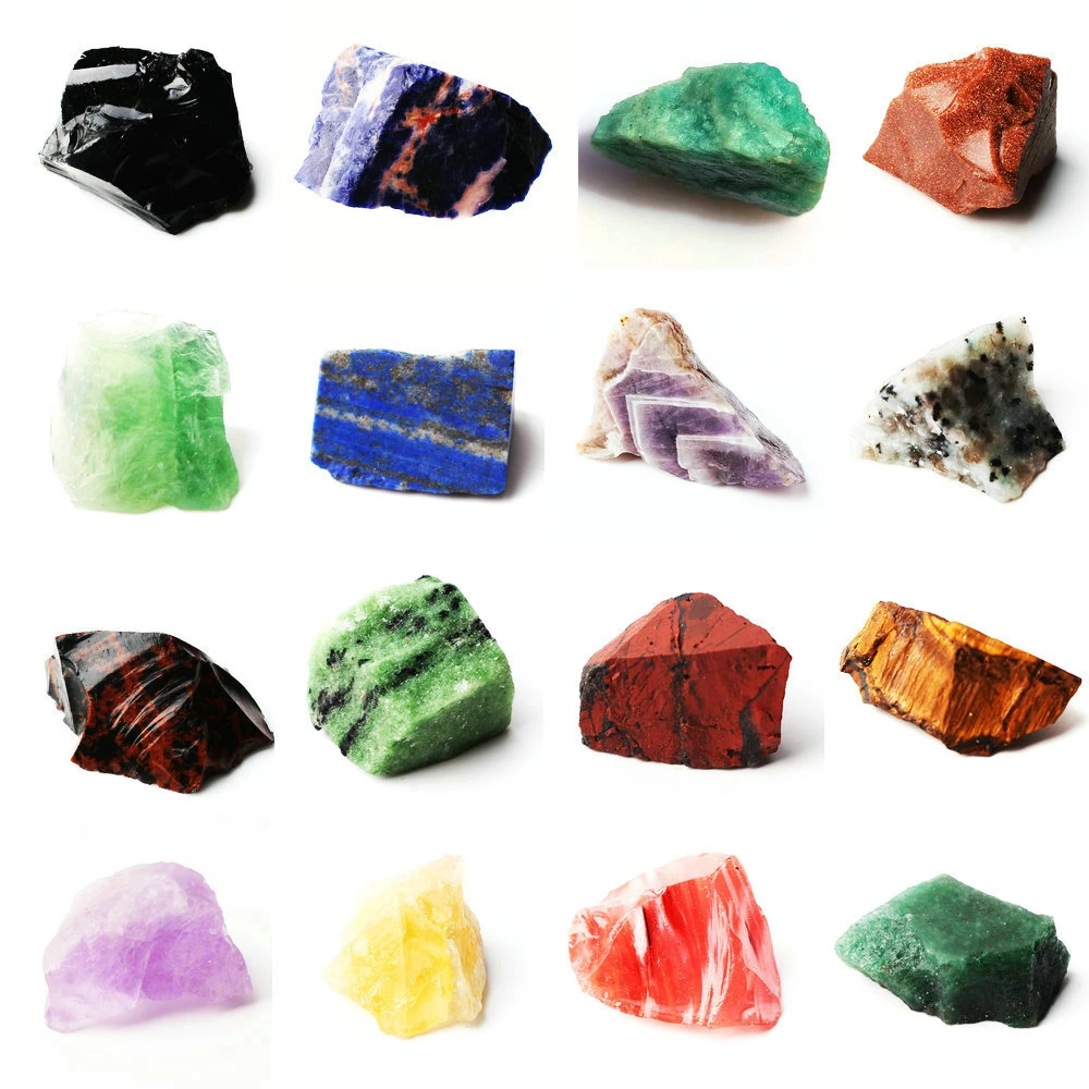 1pcs Natural Crystal Rough Stone Scientific Research Mineral Specimen Colorful Quartz Healing Decor Reiki Healing Jewelry DIY