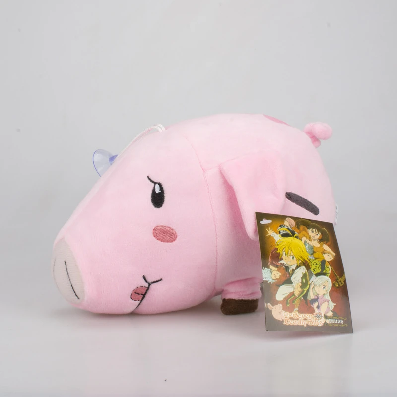 2020 New 20cm Cartoon The Seven Deadly Sins Plush Toy Meliodas Ban Hawk Pig Dragon's Wrath Fox's Greed Soft Stuffed Animal Doll