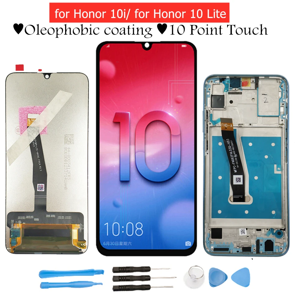 for Huawei Honor 10 Lite/ Honor 10i LCD Display Digitizer Assembly Touch Screen LCD Display TouchScreen Honor 10Lite Repair Part