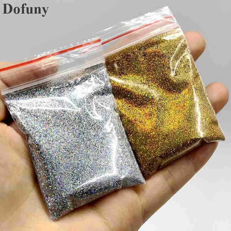 21colors 0.2mm Laser Nail Glitter Powder Shiny Holographic Glitter for Cosmetic Nail Gel Polish  Nail Craft Art Decoration 10g