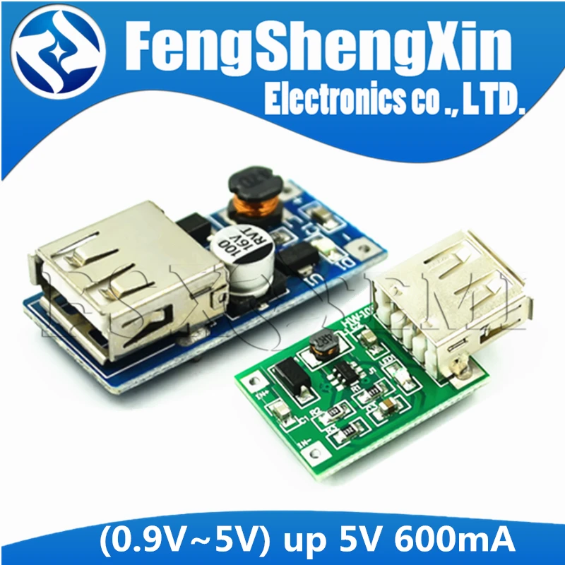 DC-DC 0.9V-5V to 5V 600MA Power Bank Charger Step Up Boost Converter Supply Voltage Module USB Output Charging Circuit Board