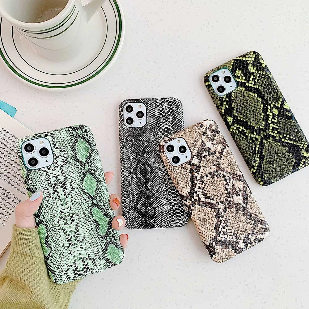 Scrub Snake Skin PU Leather Cases For iphone 11 Pro Max X XS Max XR 6 6S 7 8 Plus Phone Case Python Texture Back Cover Coque