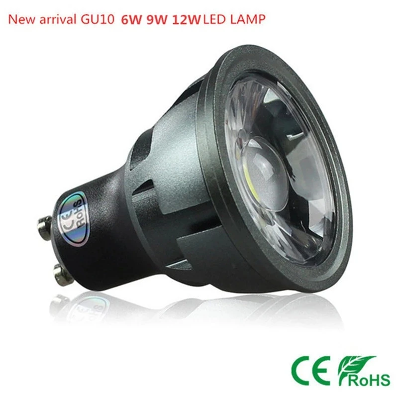 Super Bright Dimmable GU10 / GU5.3 / E27 / MR16 COB 6W 9W 12W LED Bulb Lamp 85-265V 12V Spotlight Warm White / Cold White LED L