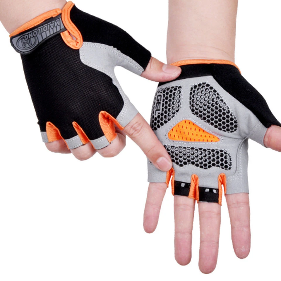 Cycling Gloves MTB Road Riding Gloves Anti-Slip Camping Hiking Gloves Gym Fitness Sports Bike Bicycle Glove Half Finger Men