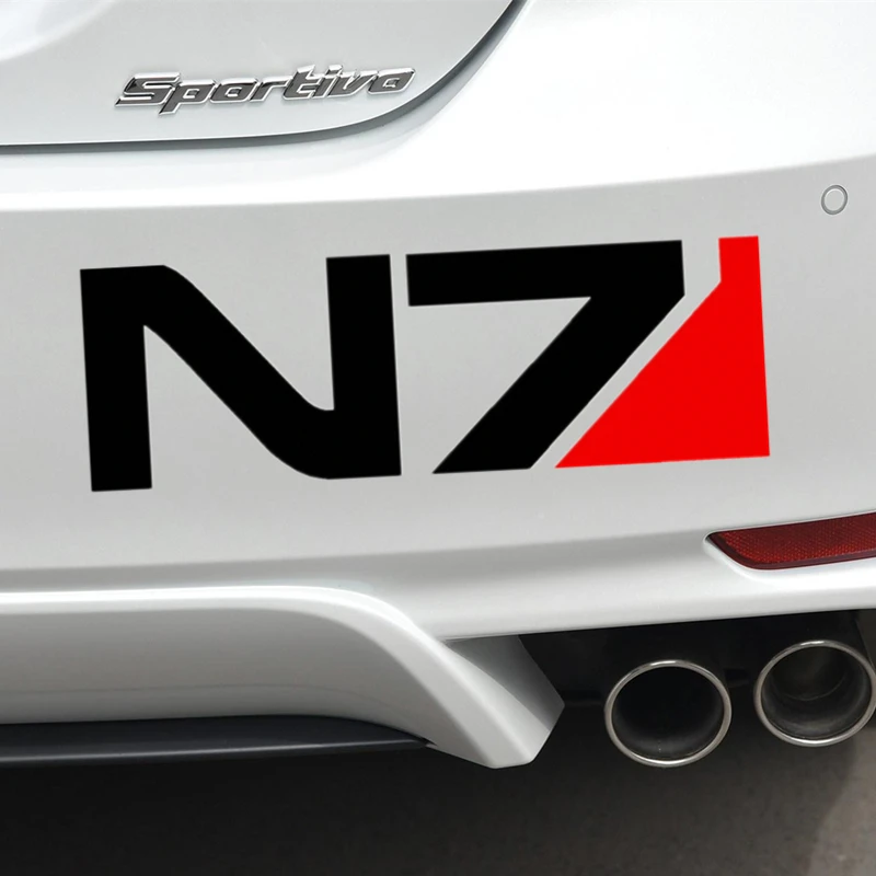 Car Stickers MASS EFFECT N7 Creative Decoration Decals For Trunk Windshield Auto Tuning Styling Vinyls D40