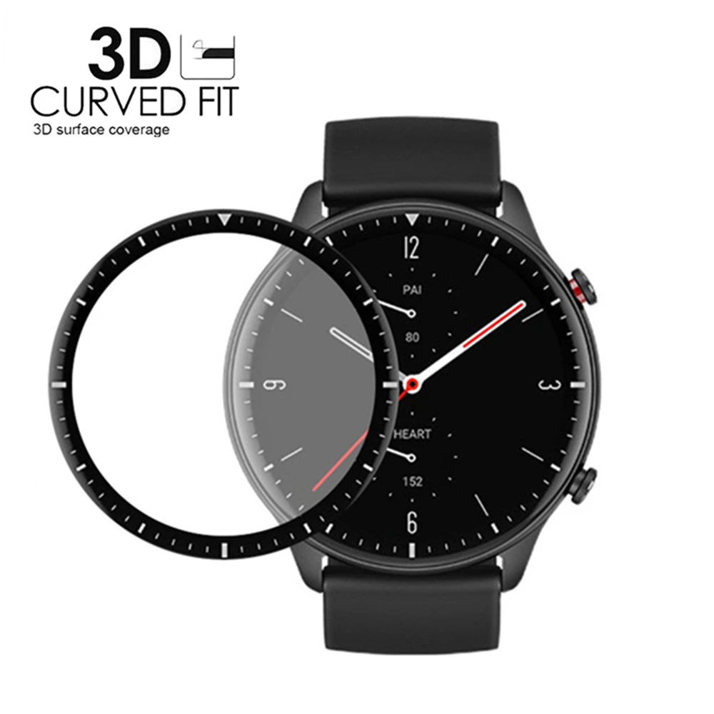 3D Curved Full Edge Soft Protective Film For Xiaomi Huami Amazfit GTR 2 Screen Protector for Amazfit GTR3 Pro Smartwatch Cover
