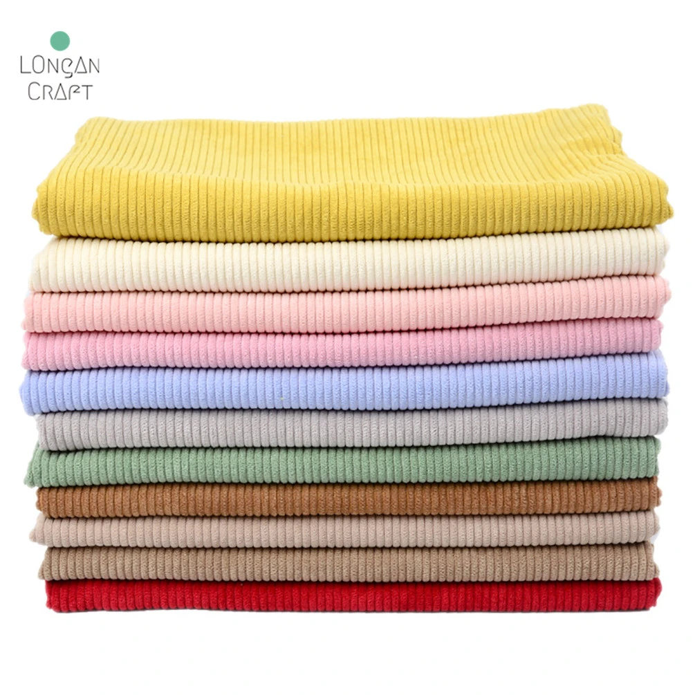 50cmX155cm Corduroy Fabric Solid Color Thick Fabrics for Jacket Sweater Sofa Cover Cloth Lining DIY Sewing Fabric
