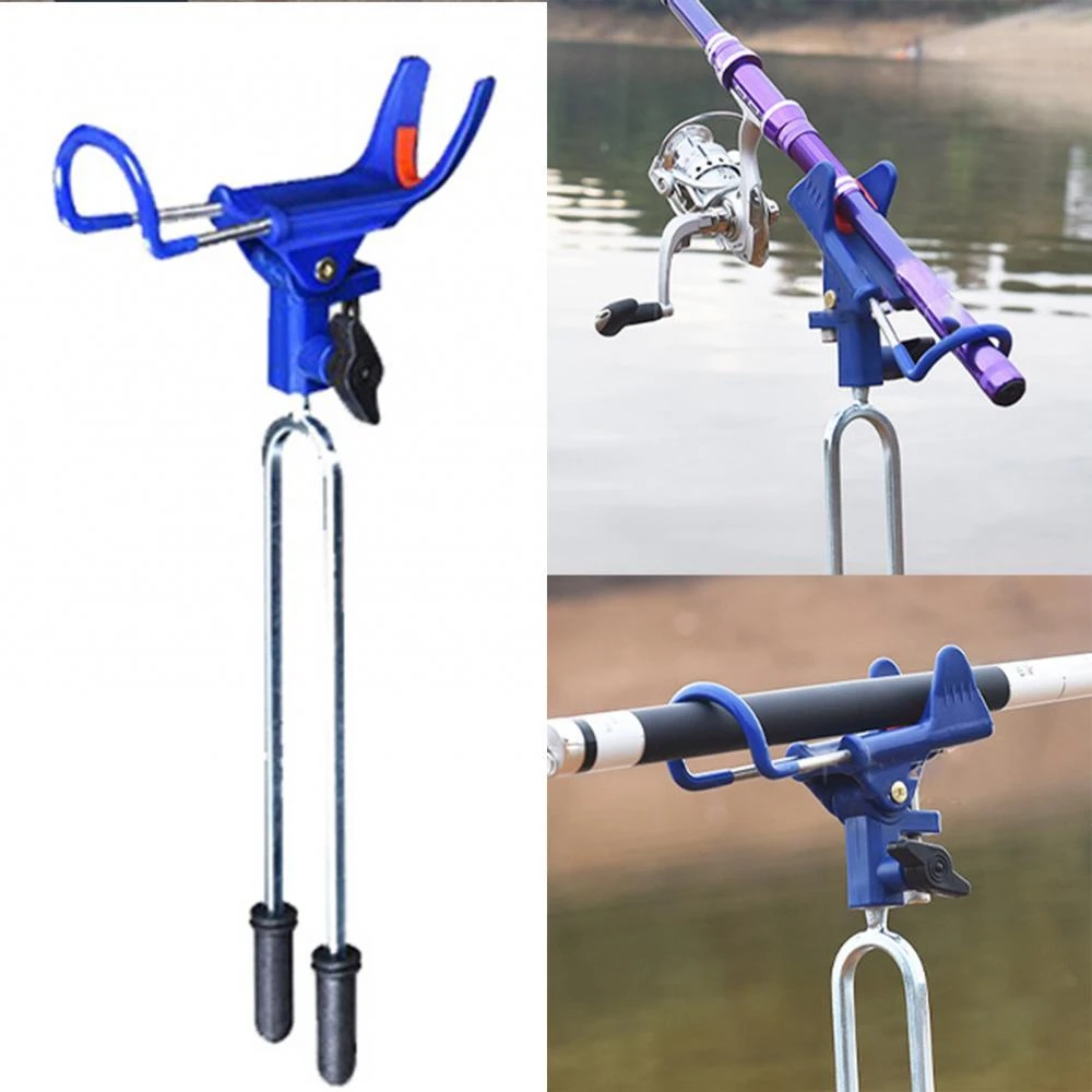 55% Discounts Hot! 360 Degrees Adjustable Stainless Steel Fishing Rods Holder Bracket Fish Tool