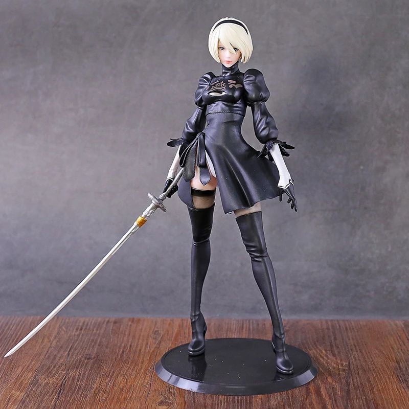 NieR Automata 2B YoRHa No.2 Type B Smll Sword Version PVC Figure Doll Collectible Model Figurine Toy
