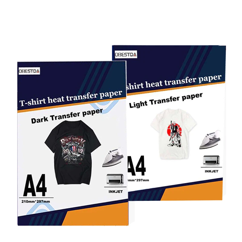 A4 inkjet transfer paper for dark or light-colored clothes, T-shirt transfer photo paper 10/20/50 sheets/transfer pattern paper