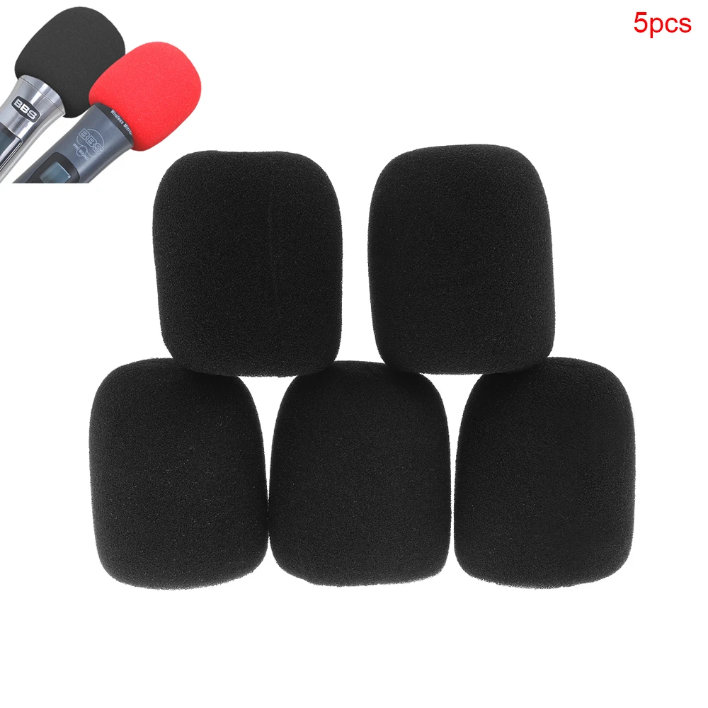 5pcs / 10pcs Universal Thickened Washable and Breathable Microphone Accessories Foam Cover Handheld Microphone Cover