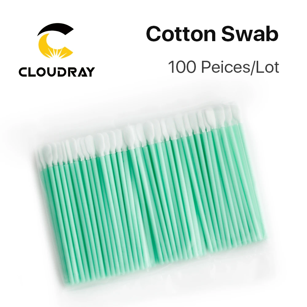 Cloudray 100pcs/Lot Size 70mm 100mm 160mm 121mm Nonwoven Cotton Swab Dust-proof For Clean Focus Lens And Protective Windows