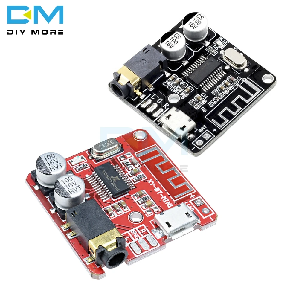 Mini MP3 Bluetooth 4.1/5.0 Lossless Decoder Stereo Output Board Car Speaker Amplifier Module Circuit Board 3.7V 5V Micro Usb