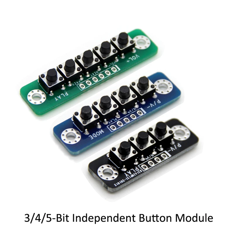 3/4/5-Bit Independent Button Module MCU External Button Module Micro Switch Button Board Bluetooth-compatible Power Amplifier