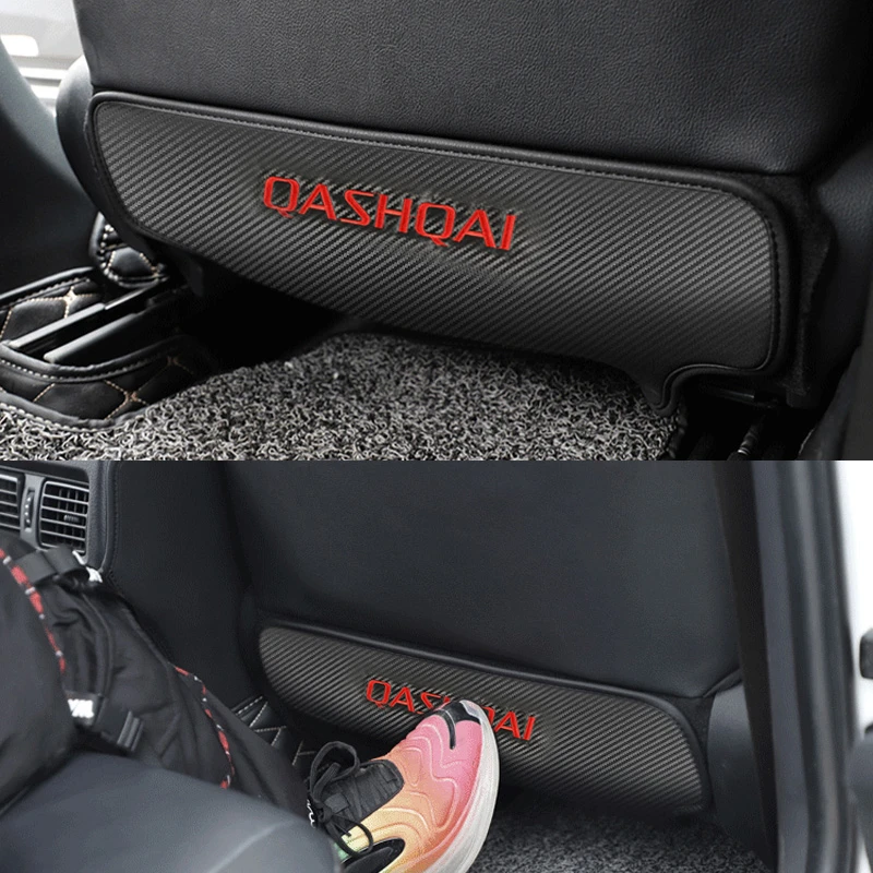 1pcs Car Seat Back Anti-Kick Cushion Pad Rear Seat Passenger Anti-Dirty Kick Pad for NISSAN QASHQAI J10 J11 Accessories