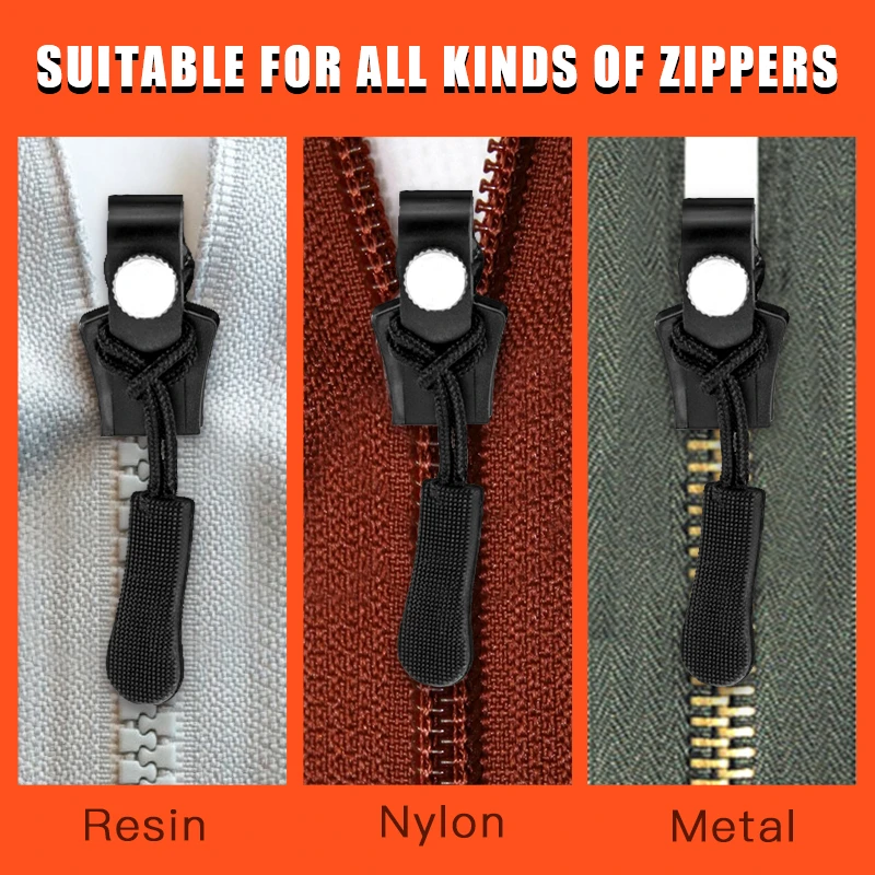 Upgrade New 6PCS/Set Instant Zipper Universal Instant Fix Zipper Repair Kit Replacement Zip Slider Teeth New Design Zippers Sew