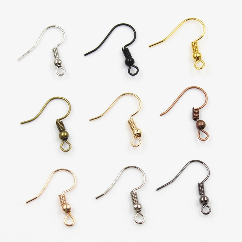 New Fashion 100pcs Earring Findings 20x17mm DIY Earrings Clasps Hooks Fittings DIY Jewelry Making Accessories Iron Hook Jewelry