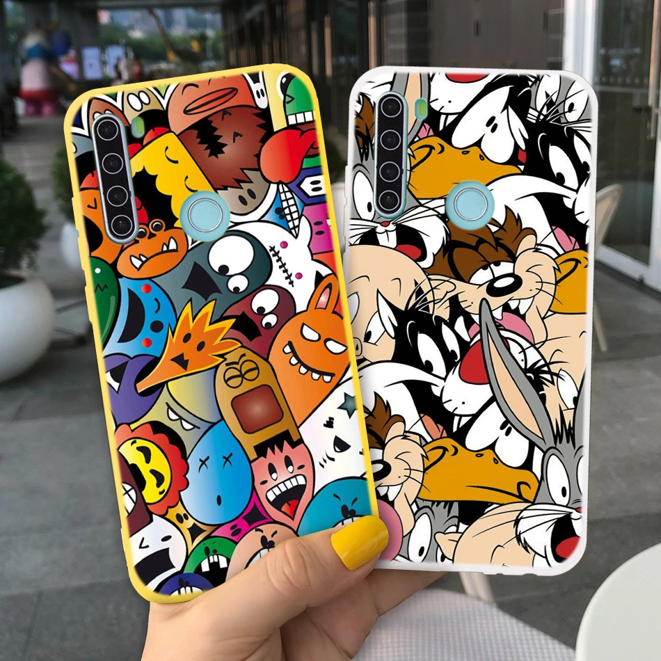 Cartoon Candy Rabbit Wolf dog Phone Case for Xiaomi Redmi note 8 8t 9 PRO Soft silicone tpu case For Xiaomi Redmi Note 9s shell