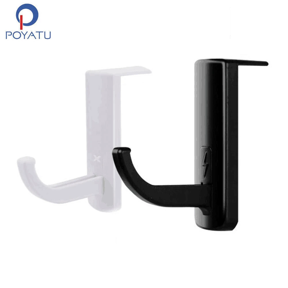 POYATU For JBL SONY Stand Razer Sennheiser Headphone Bracket Hanger PC Desk Wall Stand Mounted Headset Holder Bracket Hanger