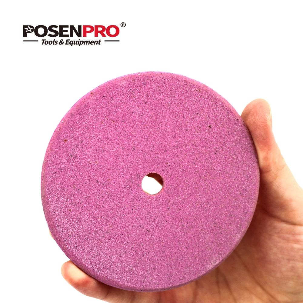 POSENPRO Electric Chainsaw Sharpener Diamond Grinding Wheel 100mm Thick 3.2/4.5mm Cutting and Polishing Edge of Chain Saw Teeth