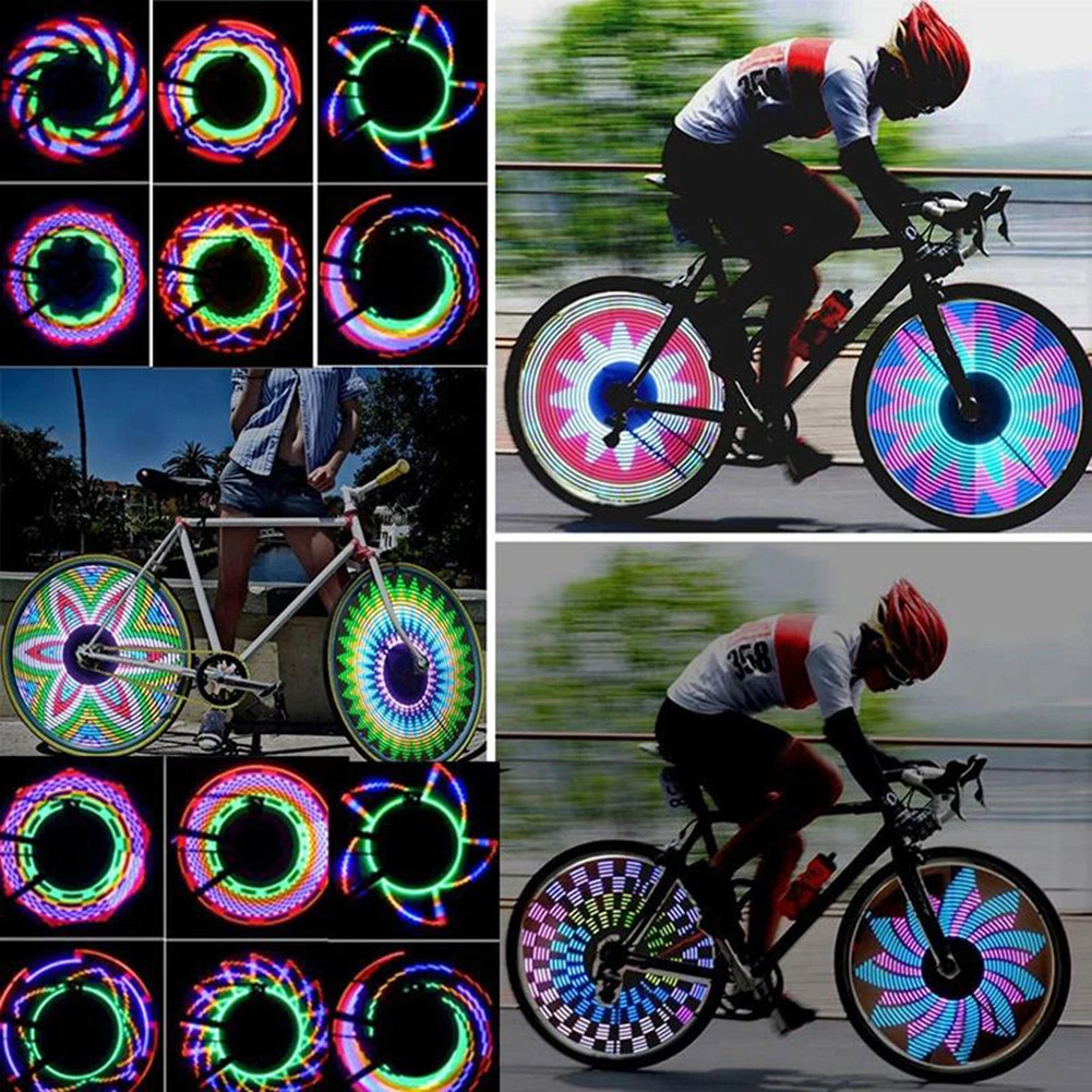 Bicycle Light Cycling Bike Tyre Tire Wheel Valve 14 LED Flash Spoke Warning Light Lamp Bike Spoke Decorations Bicycle Flashlight