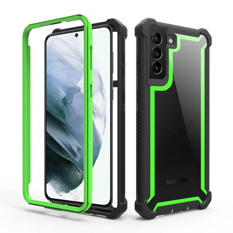 Heavy Duty Protection armor PC+TPU Case for Samsung Galaxy S20 Ultra S8 S9 S10 Plus S10E Note 10 Pro 8 9 Shockproof Sturdy Cover