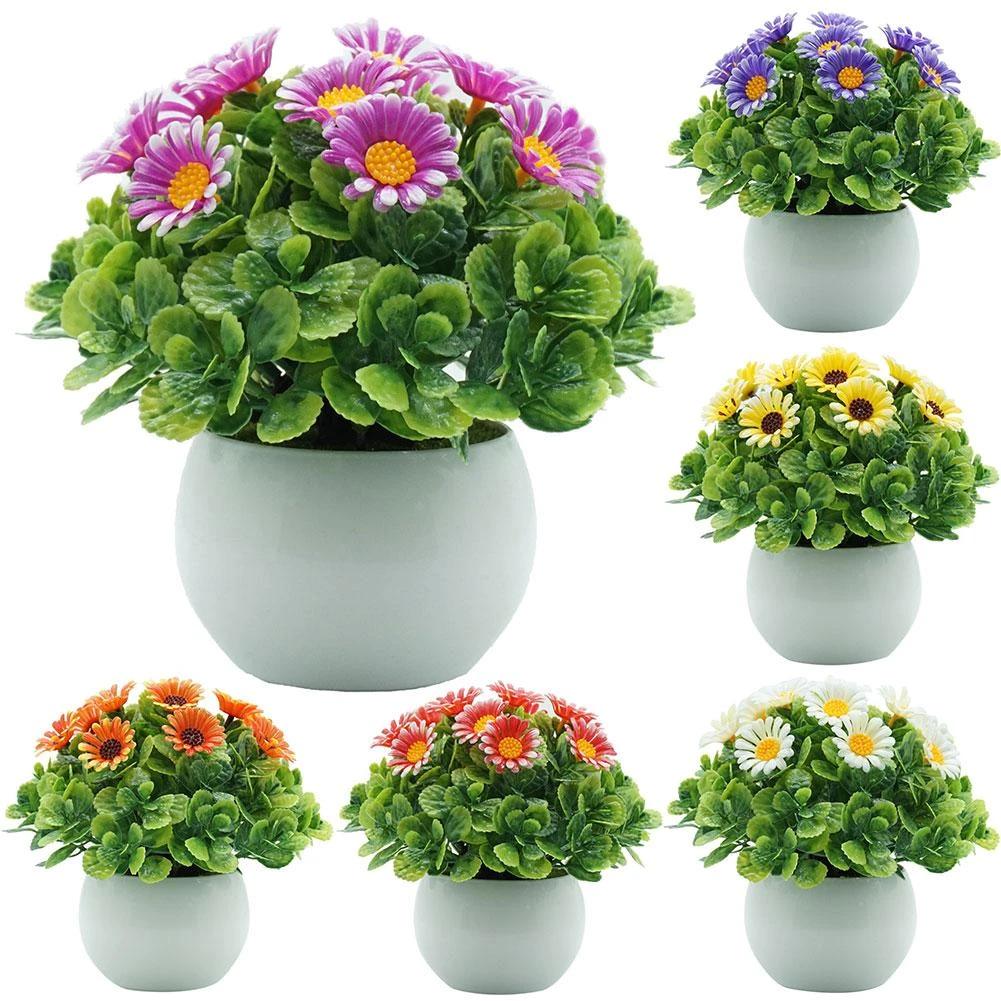 Artificial Flower Plant Potted Bonsai Living Room Office Balcony Desktop Decor