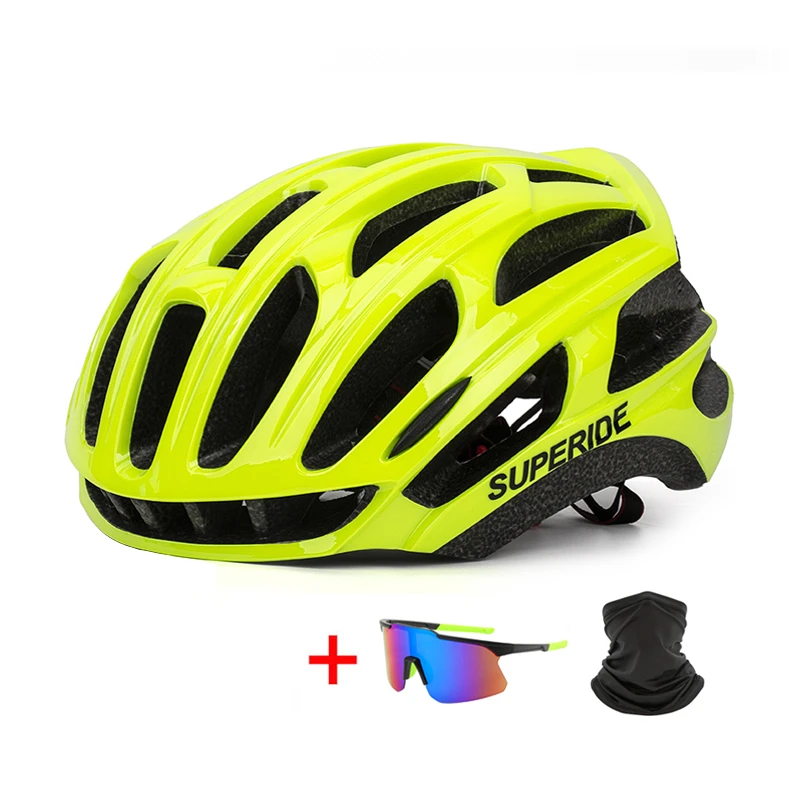 SUPERIDE Integrally-molded Mountain Road Bike Helmet Sports Racing Riding Cycling Helmet Ultralight MTB MTB Bicycle Helmet