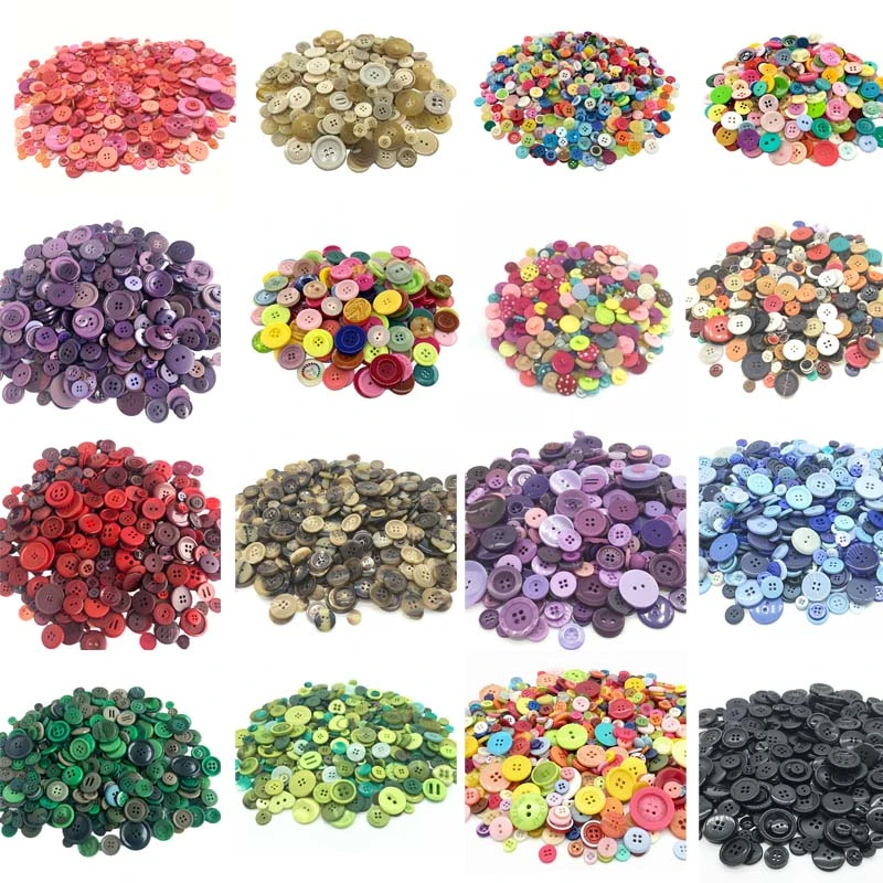 50Gram Mix Size Shape Lots Colors Buttons For Scrapbook Crafts DIY Handmade Baby Children Clothing Sewing Accessories WD0021