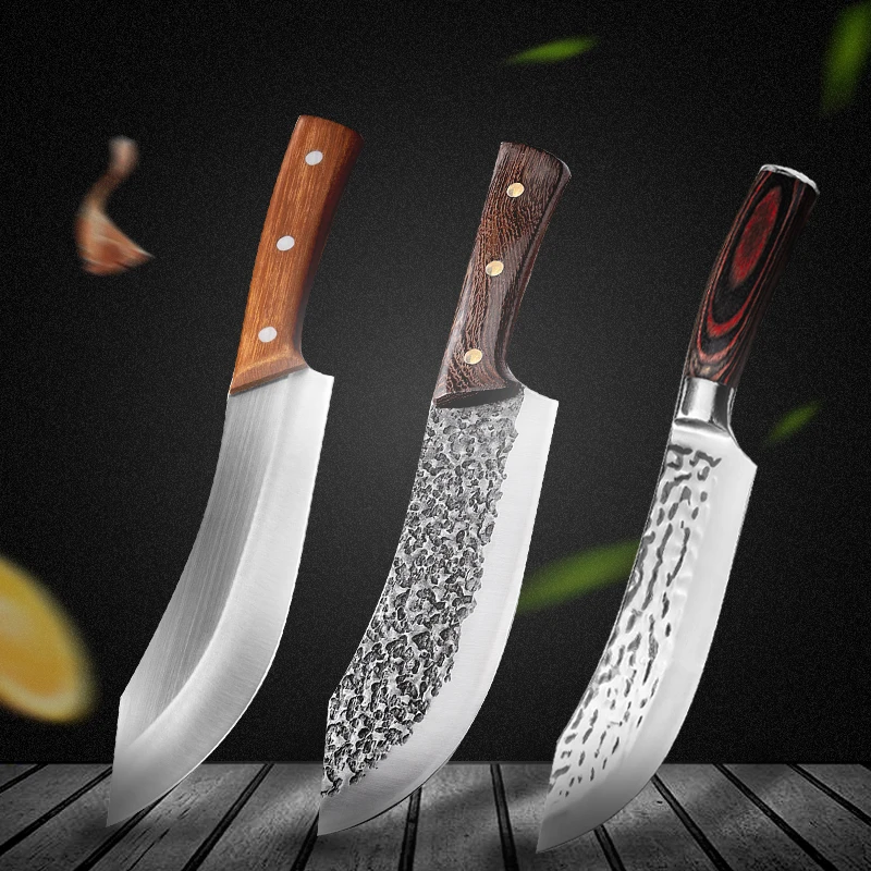 7.5 Inch Chef's Knife Stainless Steel Kitchen Knife Meat Cleaver Butcher's Knife Vegetable Cleaver Fish Fillet Knife